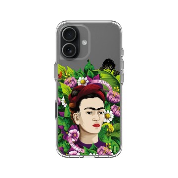 iPhone 17 Clear Case（相機按鈕） 透明 - Frida Kahlo - 卡蘿與猴子