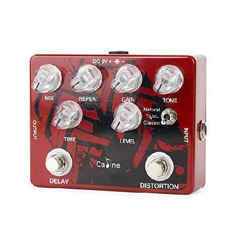 Caline Pedals Analog Digital Delay Electric Guitar Multi Effects Distortions Pedal Metal Red CP-68