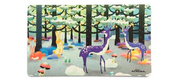 3in1異想世界滑鼠墊-150016迷樣森林  合1用途: 滑鼠墊 + 螢幕擦拭布 + 鍵盤防塵墊