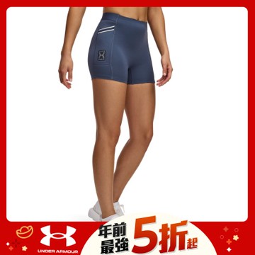 【UNDER ARMOUR】UA 女 RUN 96 緊身短褲_1389569-044