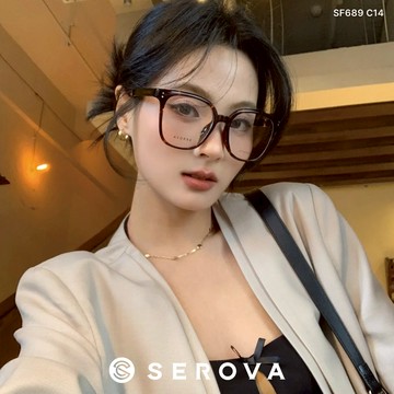 SEROVA 光學眼鏡  SF689 (五色) 大方框膠框 - 金橘眼鏡