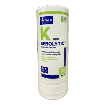 Virbac 【2入組】法國-Sebolytic舒碧婷-油性膚質、皮屑過多及體味重犬貓專用洗毛精 250ml
