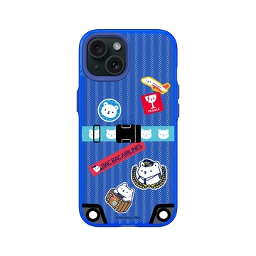 iPhone 15 Clear 激光藍 - 白白日記 Darylhochi - 行李箱