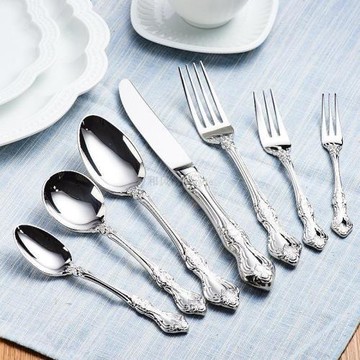 日本進口LUCKY WOOD小林餐具不銹鋼西餐具勺叉刀餐刀餐匙水果叉