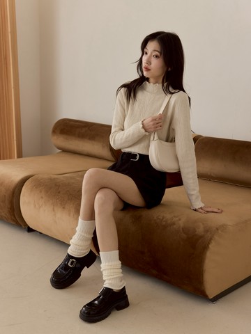 質感針織堆堆襪套