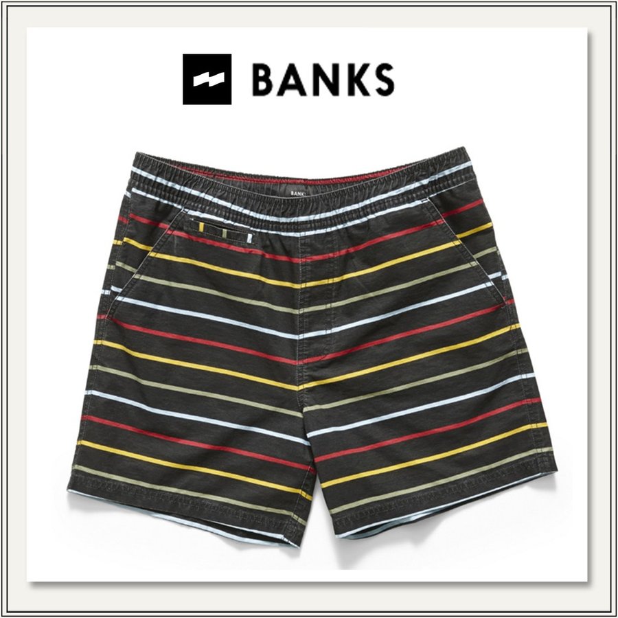 BANKS(バンクス) ENROLLED WALKSHORT(マルチストライプ柄ウォーク