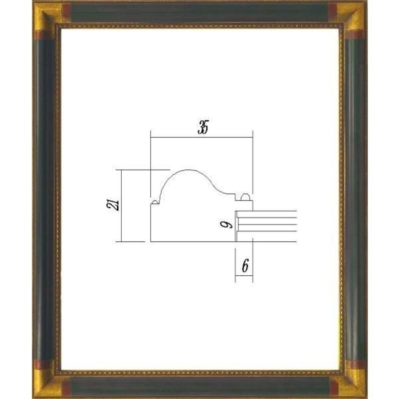 デッサン用額縁 木製フレーム アクリル仕様 7510 大全紙サイズ