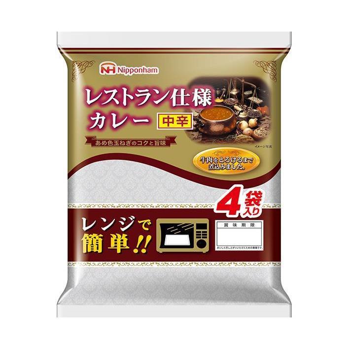 日本ハム レストラン仕様カレー 中辛 (170g×4)×10個入×(2ケース)