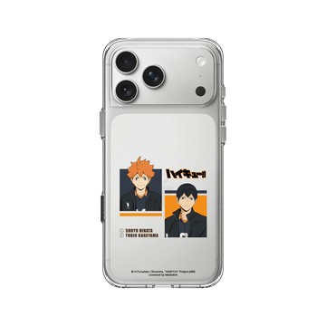 iPhone 17 Pro Max Clear Case（相機按鈕） 透明 - 排球少年 Haikyu!! - 日向翔陽 & 影山飛雄 02