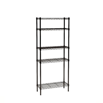 【客尊屋】粗管/小資型 30X76X180Hcm 黑武士五層架