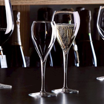 義大利 InAlto Sparkling 強化無鉛水晶香檳杯 215ml/150ml (3款)