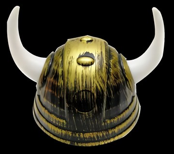 萬聖派對變裝 牛角帽頭盔 頭盔尺寸:25*16*20 cm 材質: 塑膠  1個  古銅色