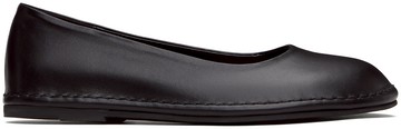 AMOMENTO 黑色 Rounded Slip-On 乐福鞋
