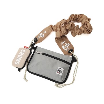 CHUMS Wearable Sling Shoulder Bag Sweat Nylon兩用造型肩背包 米灰/Stone CH603880G113