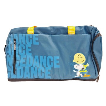 SNOOPY 史努比 休閒旅行衣鞋袋  53 x 25 x 34cm  查理布朗跳舞 藍色
