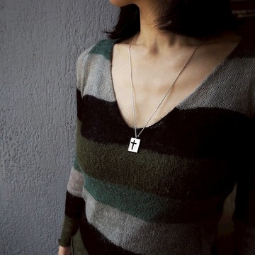 cross e necklace_十字架e項鍊 925銀 限量 設計師 訂製 珠寶