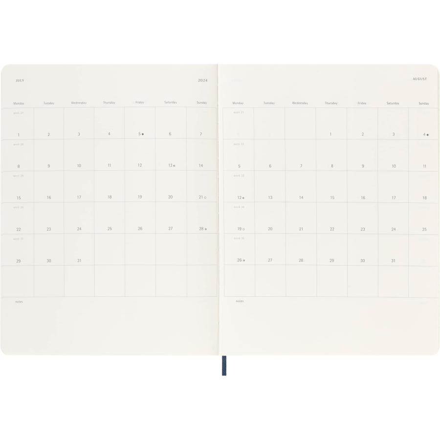 Moleskine Weekly Planner 12M Extra Large Sapphire Blue So