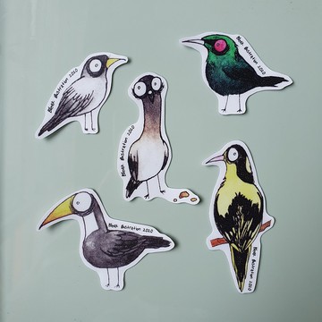 新加坡鳥類貼紙包