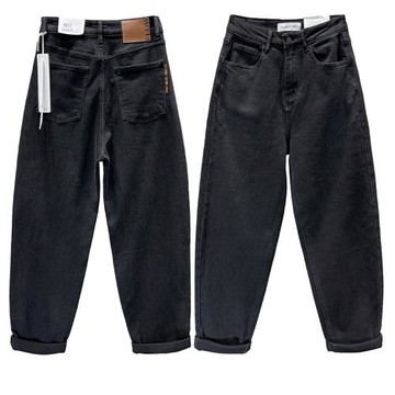 巨顯瘦必入 花匣子flower高品質加絨牛仔哈倫褲九分蘿卜褲女61806