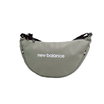【NEW BALANCE】NB 側背包 小包 半月包 黑 綠 休閒 LAB53105DEK