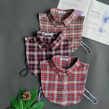 新款日系文藝復古磨毛假領子女百搭休閑毛衣領衛衣領襯衫領子男