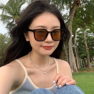 丁走走2025新款夏季防紫外線墨鏡女時尚高級感大臉顯瘦太陽眼鏡女