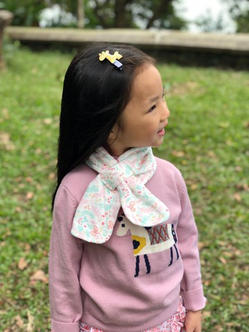 柔軟毛毛布雙面頸巾 獨角獸