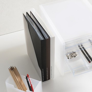 日本squ+ SOFFICE日製A4文件收納架(窄型)-3入