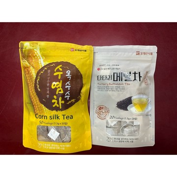 韓國🇰🇷ODAESANFOOD 玉米鬚茶包/韃靼蕎麥茶包 50包 玉米鬚茶包수염차 옥수수 Corn silk Tea