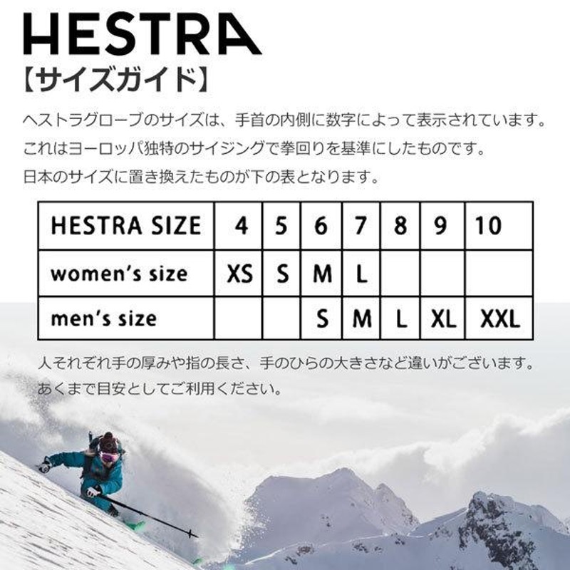 スキー スノーボード グローブ 手袋 21-22 HESTRA ヘストラ 30720