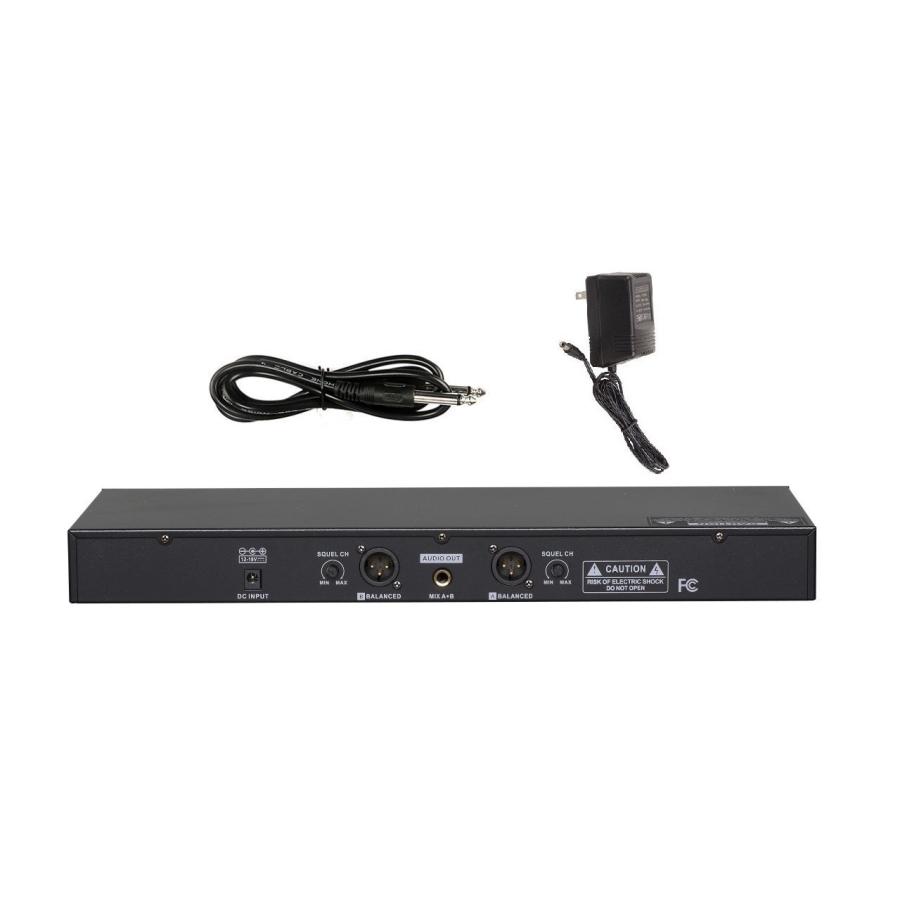 GTD Audio G-622L UHF 200 Channel Professional Wireless Microphone System (Headset ＆ Lapel Lavalier Mic)