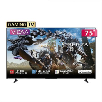 TOSHIBA東芝75吋4K QLED連網智慧顯示器75Z670NT (無安裝 商品純送到一樓)WIFI連網