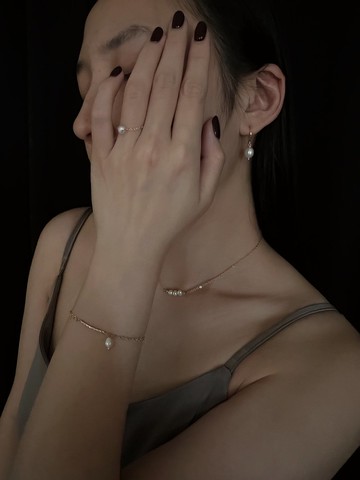 天然三顆珍珠 免運 四件組 - 免費改夾