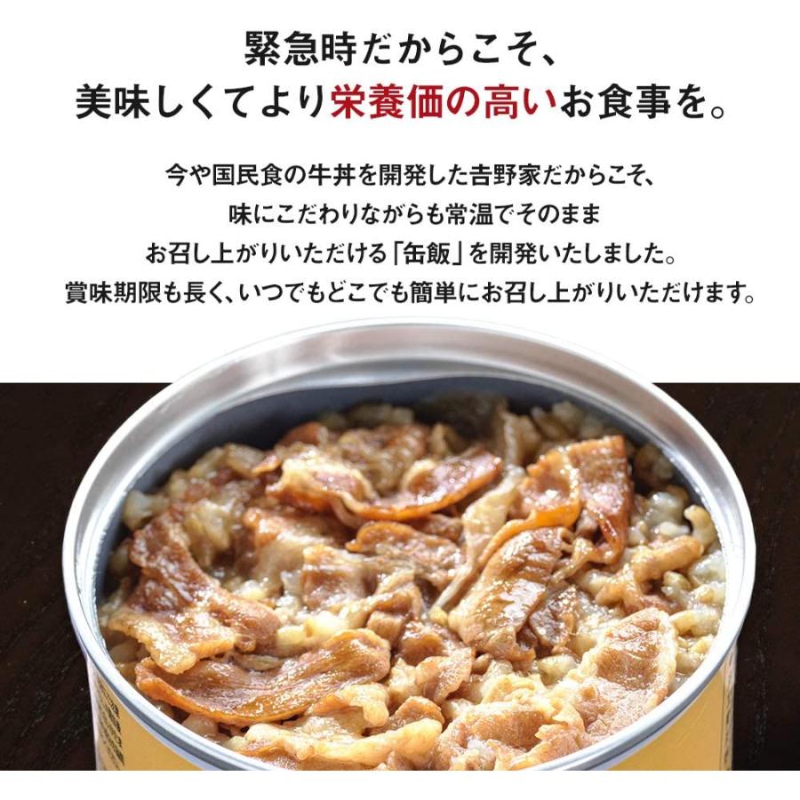 吉野家 缶飯 豚丼 (玄米入り)   160g×6缶セット 非常食 保存食 防災食 缶詰 おかず (常温OK)