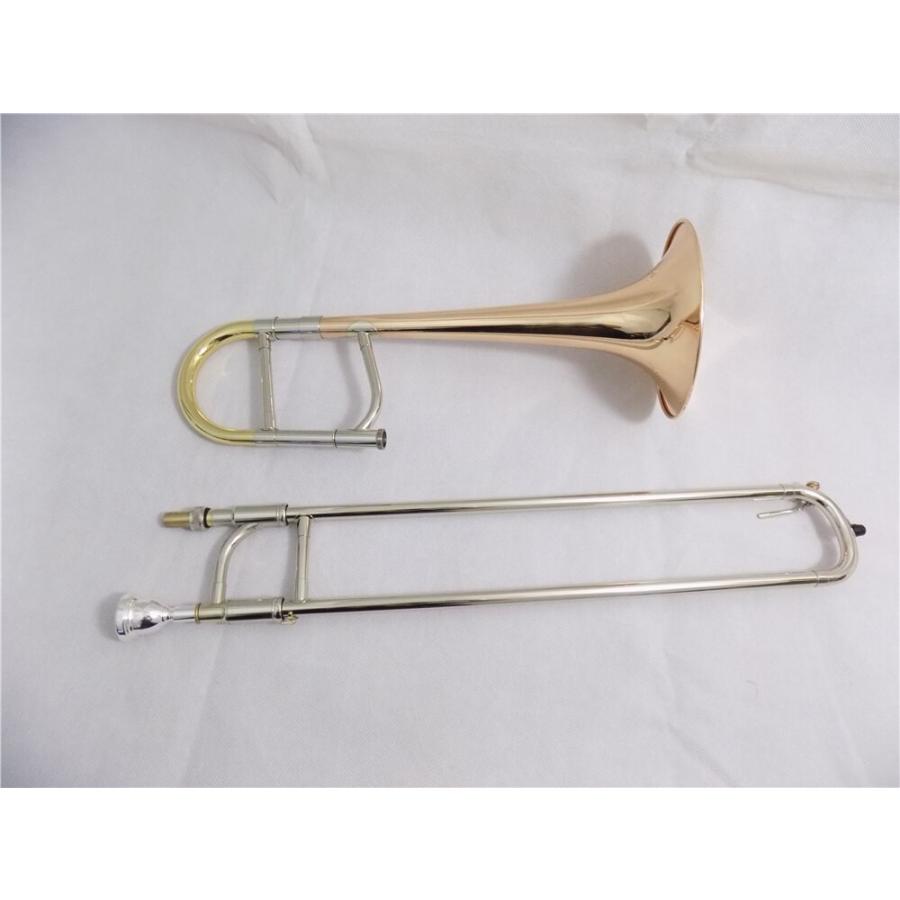 Eb アルトトロンボーンゴールド真鍮ベルケースとマウスピース Trombon 真鍮楽器 Lacquer