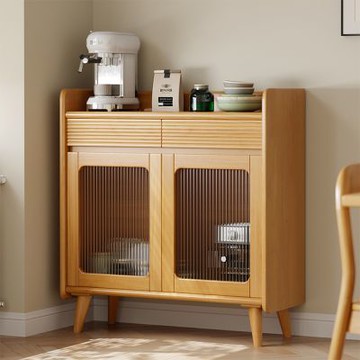 HappyLife 實木兩門餐邊櫃 80公分 Y12688