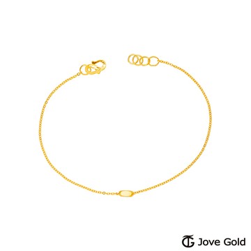 JoveGold漾金飾 匠心獨具黃金手鍊