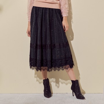 CLL巧玲瓏 浪漫薄紗百褶長裙 0570811