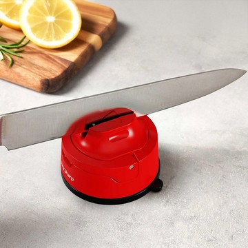 AnySharp 可集屑吸盤磨刀器【紅色】EVO