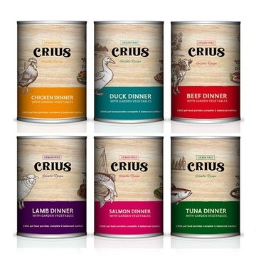 【單罐】紐西蘭 CRIUS克瑞斯 天然無穀犬用寵物主食餐罐 375g狗罐頭『寵喵量販店』