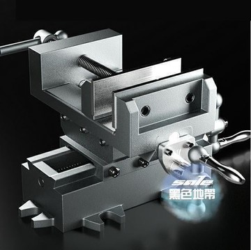 免運-臺鉗 重型精密十字平口鉗臺虎鉗 鑚床變銑床雙向行動臺鉗工作臺---