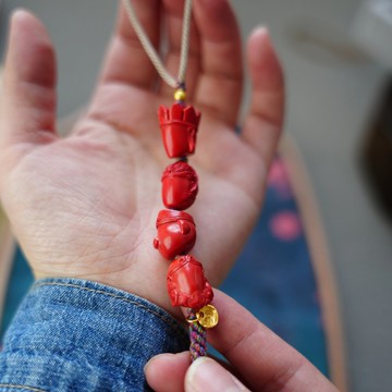 西遊無相掛墜 硃砂手工掛墜 西遊神話隨身掛飾 溫潤觸感