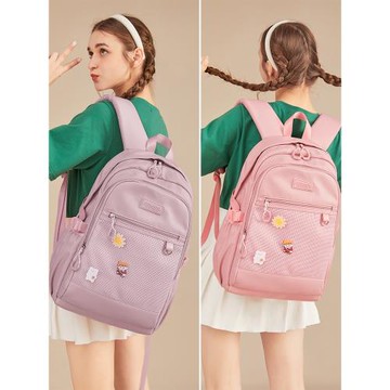 書包女初中生高中學生大容量雙肩包韓版簡約日系ins風大學生背包