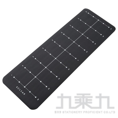 ELECOM ECLEAR 8mm可攜式瑜珈墊-黑