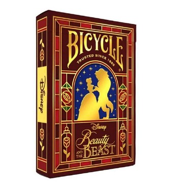 [808 MAGIC]魔術道具 Bicycle 美女與野獸 迪士尼 撲克牌 收藏牌 紀念牌 生日 禮物 紀念