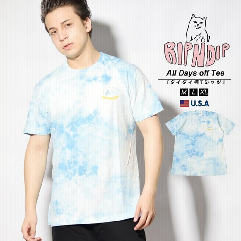 リップンディップ Tシャツ メンズ レディース 半袖 ネコ 猫 海 浮き輪 バカンス タイダイ柄 Ripndip 夏 ブランド おしゃれ ストリート系 B系 Hiphop 通販 Lineポイント最大0 5 Get Lineショッピング