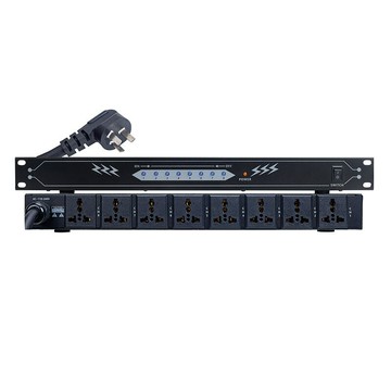 10路電源時序器帶屏大功率8路家用KTV萬能插座順序開關管理控制【宜家良品百貨】