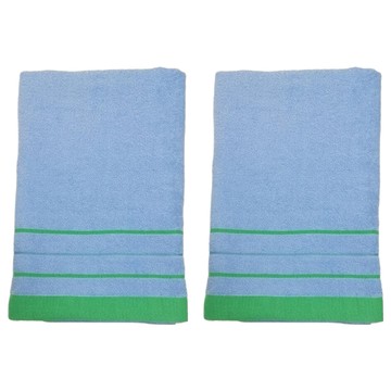 Elegance PARIS 快樂時光小浴巾 66*130CM 240G 100%棉 台灣製  藍色  2條