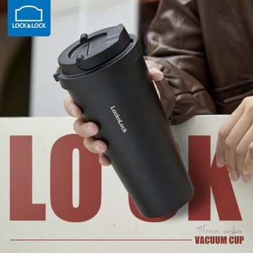 樂扣樂扣咖啡杯便攜式女士保溫杯隨行水杯男316不銹鋼高級大容量