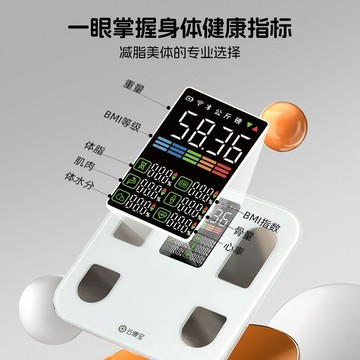 公司貨 免運 快速出貨 體脂秤充電款家用智能健身人體秤稱重心率智慧大屏電子秤